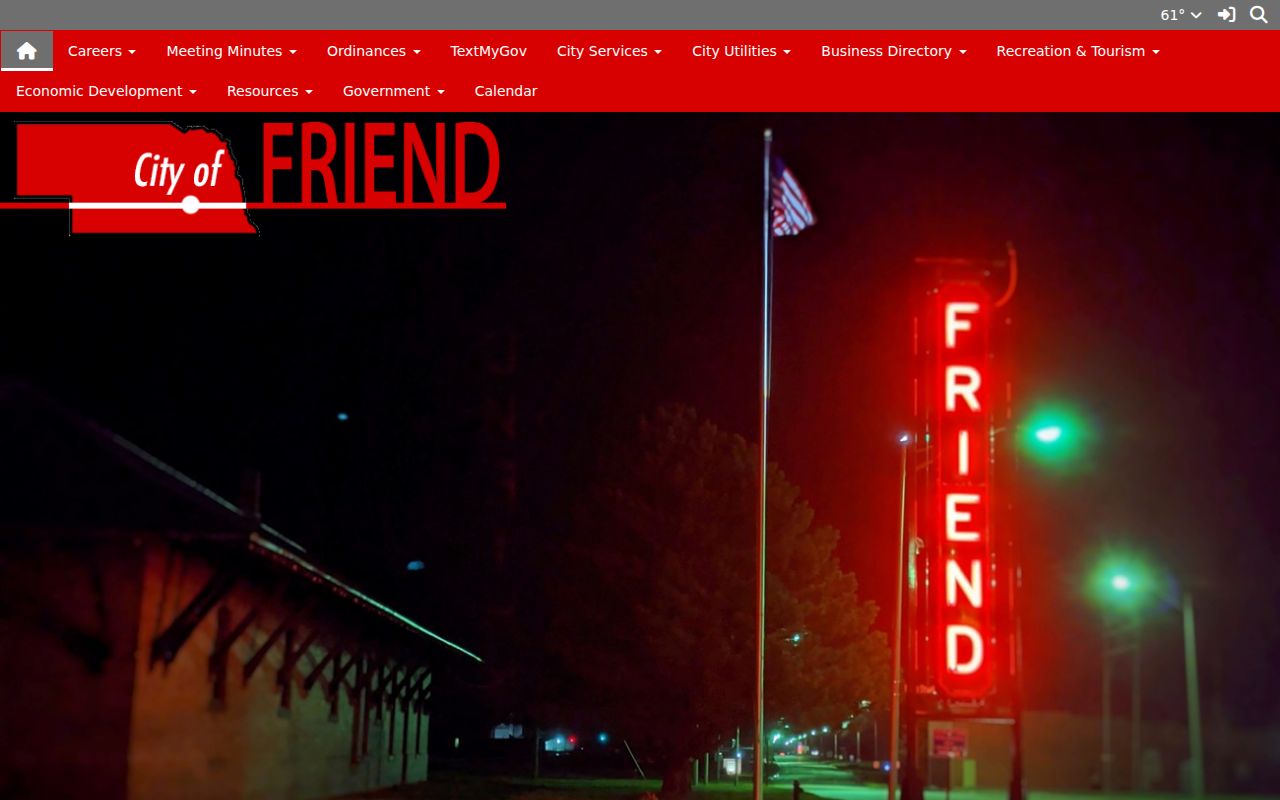 Friend official contact page for Saline County warrant routing