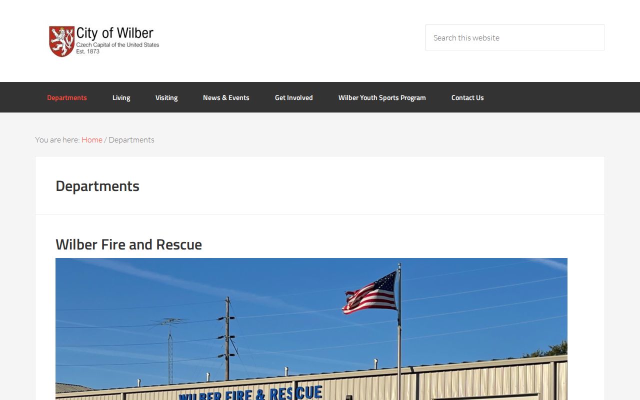 Wilber official Sheriff-service page for Wilber warrant records